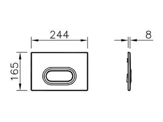 Клавиша смыва Vitra Loop O 740-0940